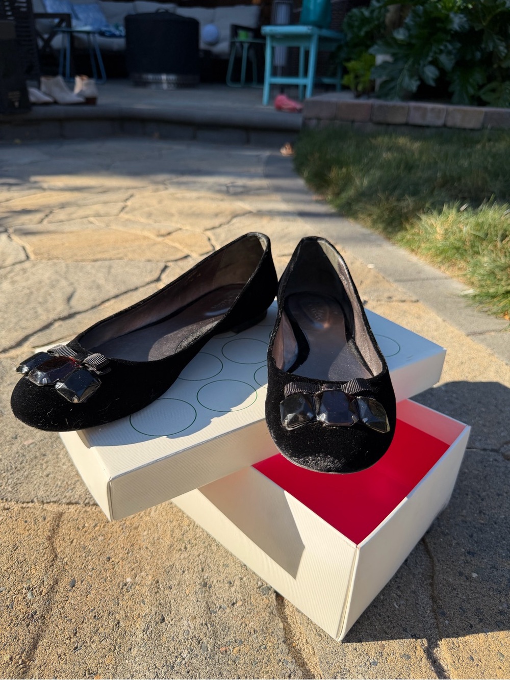 Beautiful Borden velvet ballet flats